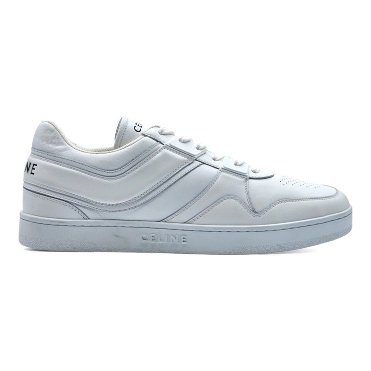 Celine Trainer Low Top Leather Sneakers in White size 44