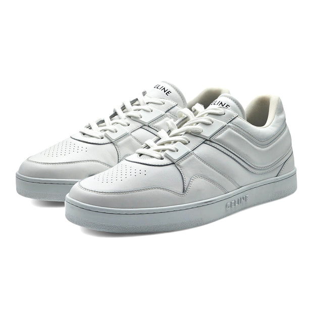 Celine Trainer Low Top Leather Sneakers in White size 44