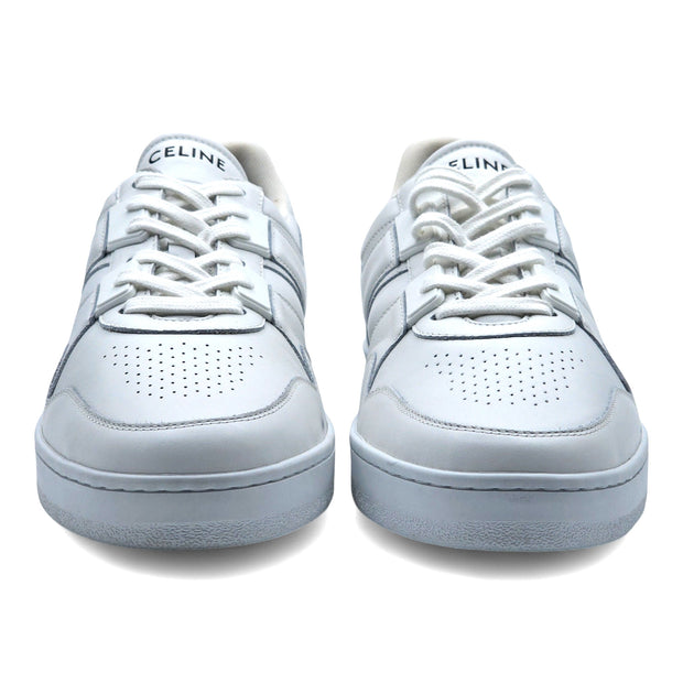 Celine Trainer Low Top Leather Sneakers in White size 44