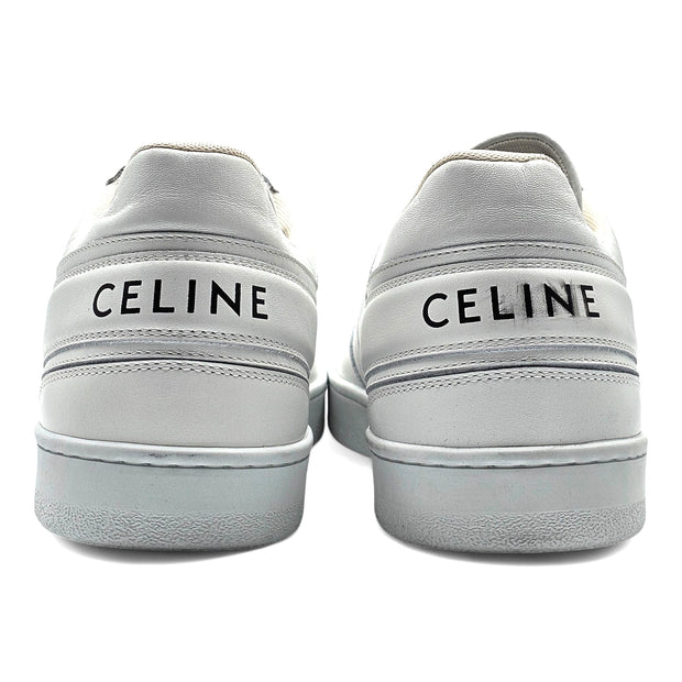 Celine Trainer Low Top Leather Sneakers in White size 44