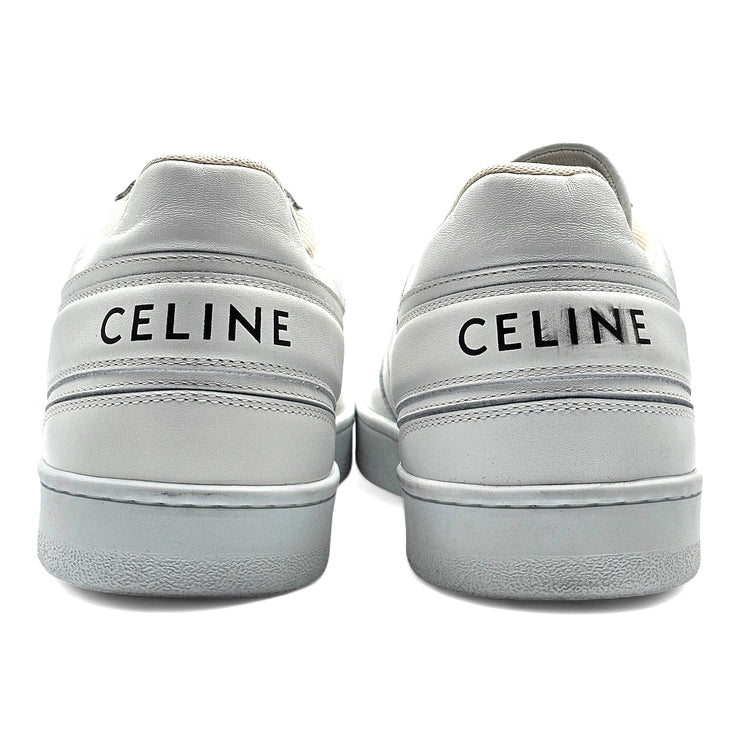 Celine Trainer Low Top Leather Sneakers in White size 44