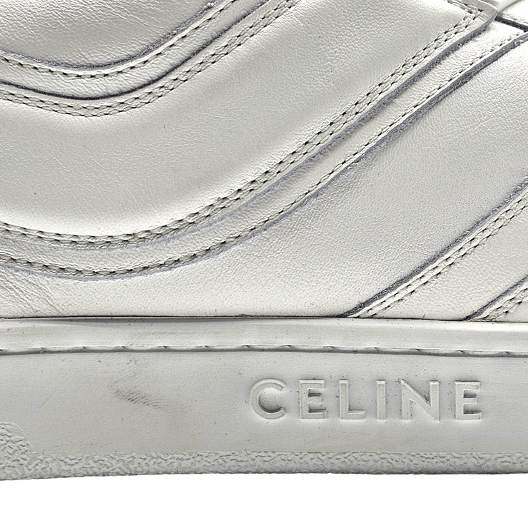 Celine Trainer Low Top Leather Sneakers in White size 44