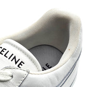 Celine Trainer Low Top Leather Sneakers in White size 44