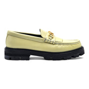 Celine Margaret Loafer With Triomphe Chain Polished Bull Leather in Yellow 37.5