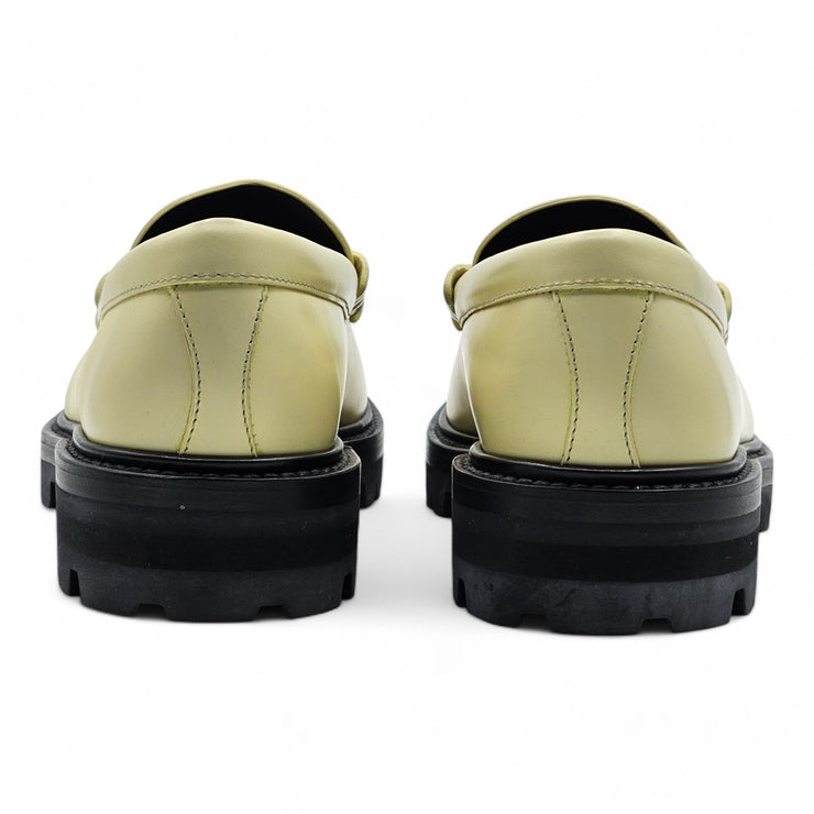 Celine Margaret Triomphe Loafers - Polished Bull Leather - Yellow - 37.5