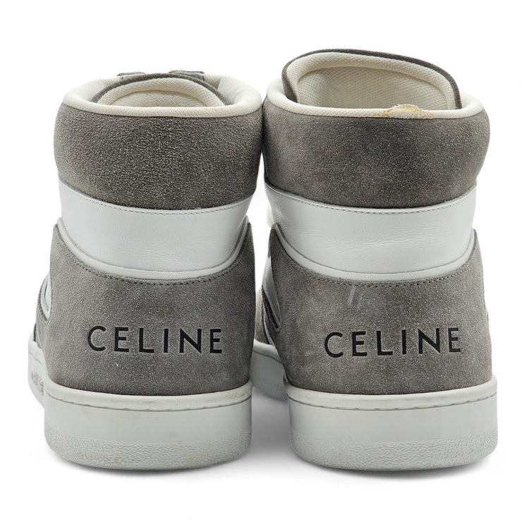 Celine CT-01 High Top Sneakers in White and Gray size 46