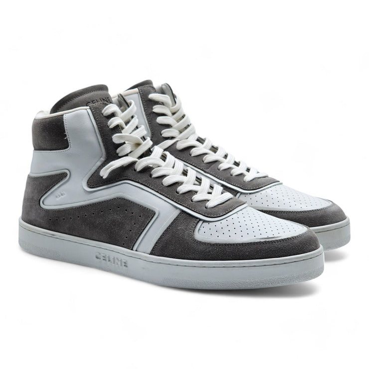 Celine CT-01 High Top Sneakers in White and Gray size 46