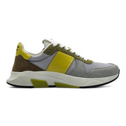 Tom Ford Jagga Sneakers - Leather-Trimmed Suede and Mesh - Gray - 6