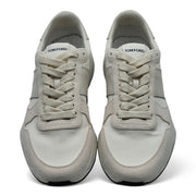 Tom Ford Jagga Sneakers - Leather-Trimmed Suede and Mesh - White - 8