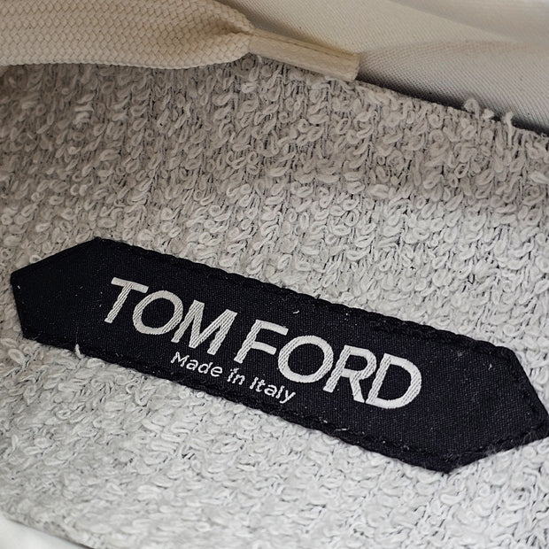 Tom Ford Jagga Sneakers - Leather-Trimmed Suede and Mesh - White - 8