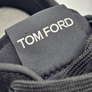 Tom Ford Jagga Sneakers - Leather-Trimmed Suede and Mesh - Black