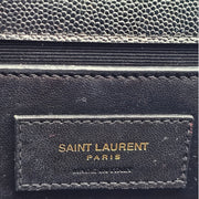 Saint Laurent Kate Grain de Poudre Small Shoulder Bag in Black