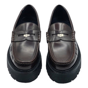 Celine Penny Chunky Loafers - Leather - Brown - 41