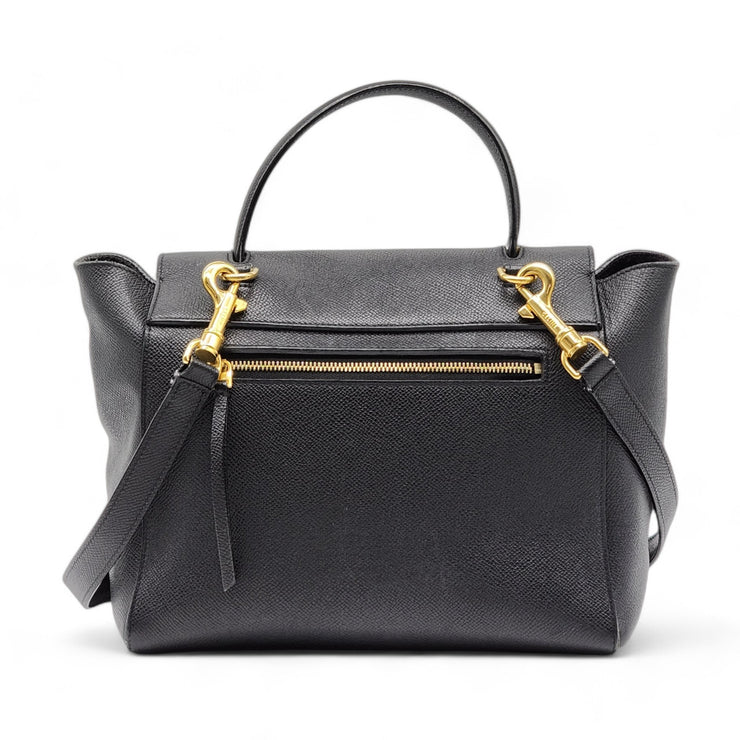 Celine Micro Belt Bag Grained Calfskin Leather in Black