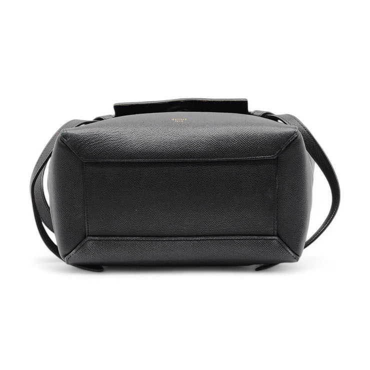 Celine Micro Belt Bag Grained Calfskin Leather in Black