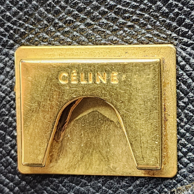 Celine Micro Belt Bag Grained Calfskin Leather in Black