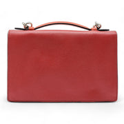 Prada Convertible Sound Bag Vernice Saffiano Leather in Red