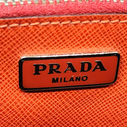 Prada Convertible Sound Bag Vernice Saffiano Leather in Red