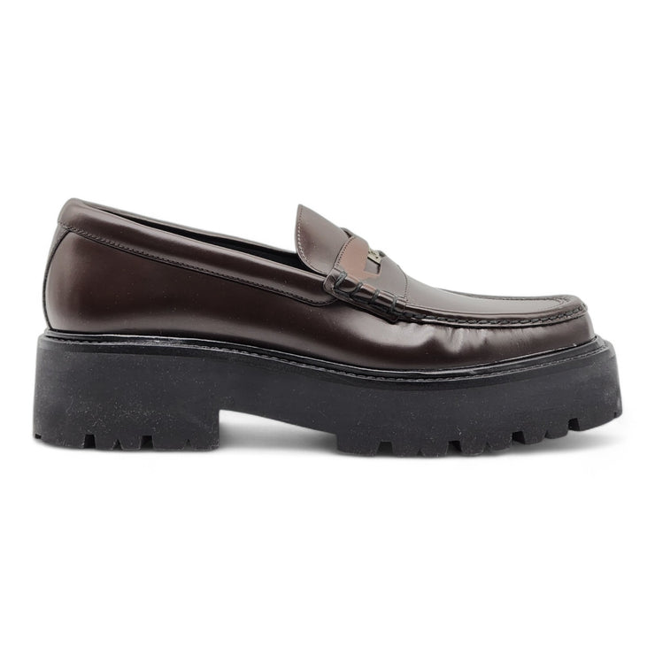 Celine Penny Chunky Loafers - Leather - Brown - 43