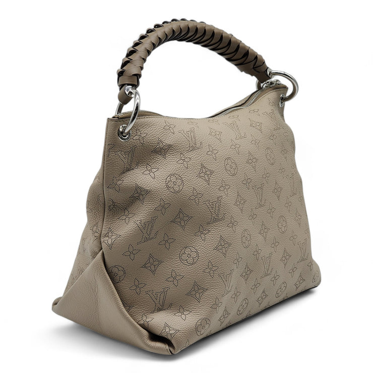 Louis Vuitton Mahina Beaubourg MM Hobo Bag - Leather - Beige