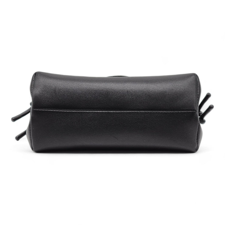 Valentino Mini VLOGO East/West Shoulder Bag - Leather - Black