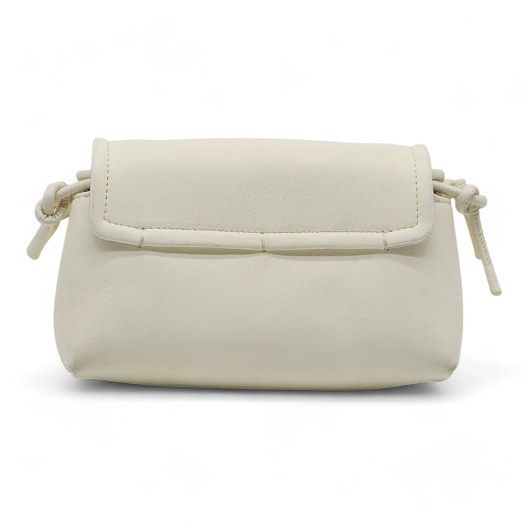 Valentino Mini VLOGO East/West Shoulder Bag - Leather - Ivory