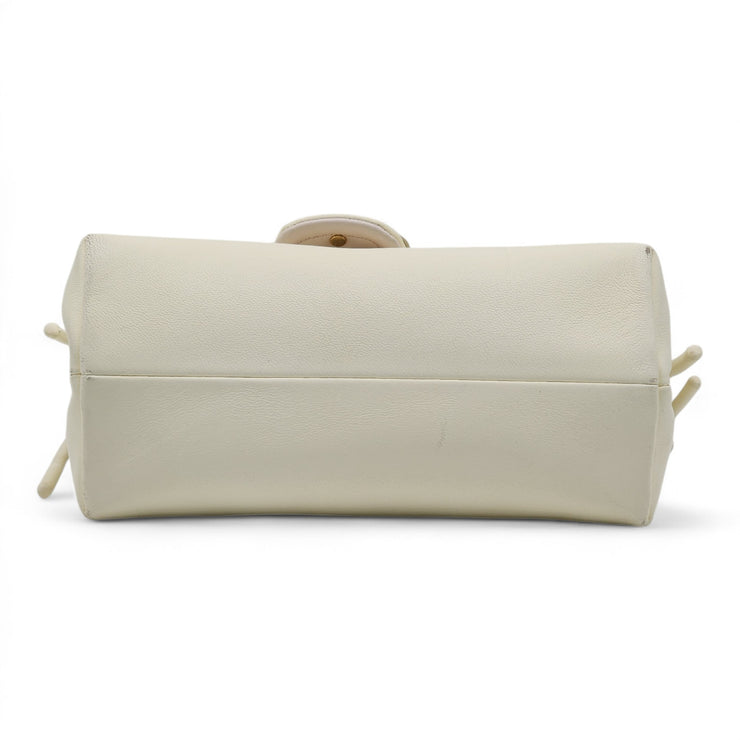 Valentino Mini VLOGO East/West Shoulder Bag - Leather - Ivory