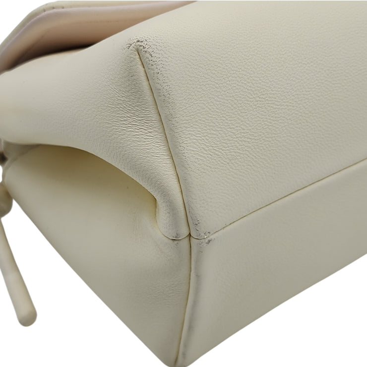 Valentino Mini VLOGO East/West Shoulder Bag - Leather - Ivory