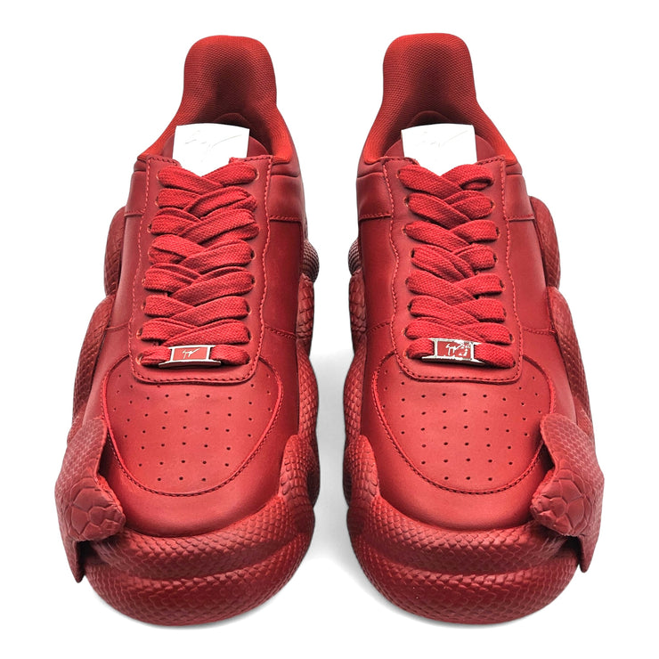 Giuseppe Zanotti Cobra Sneakers - Leather - Red - 45