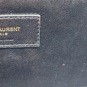 Saint Laurent Kate Grain de Poudre Small Shoulder Bag in Black