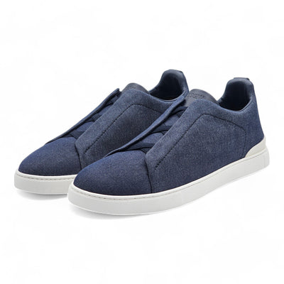 Zegna Triple Stitch Sneakers #UseTheExisting - Fabric - Blue