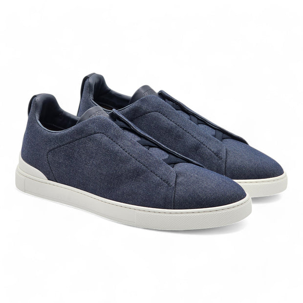 Zegna Triple Stitch Sneakers #UseTheExisting - Fabric - Blue