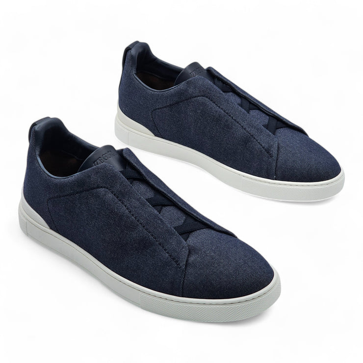 Zegna Triple Stitch Sneakers #UseTheExisting - Fabric - Blue