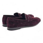 Zegna L'Asola Penny Loafers - Suede - Burgundy