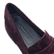 Zegna L'Asola Penny Loafers - Suede - Burgundy