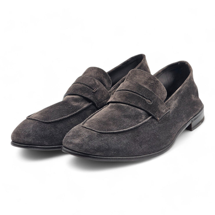 Zegna L'Asola Penny Loafers - Suede - Brown