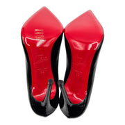 Christian Louboutin Kate 100mm Pumps - Patent Leather - Black 36