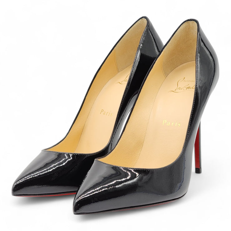 Christian Louboutin Kate Pumps 100mm - Patent Leather - Black - 38.5