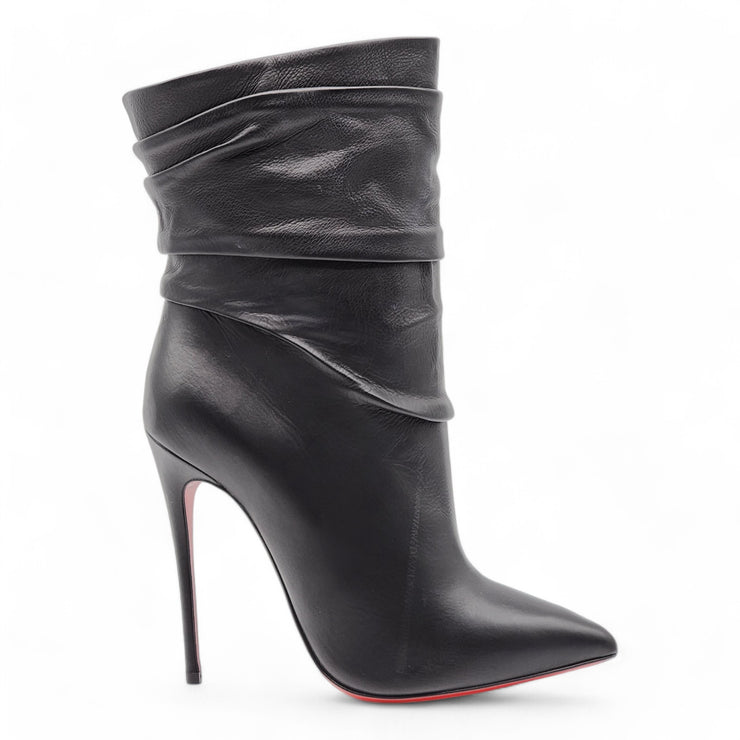 Christian Louboutin Ishtar 120mm Stiletto Boots - Leather - Black 36.5