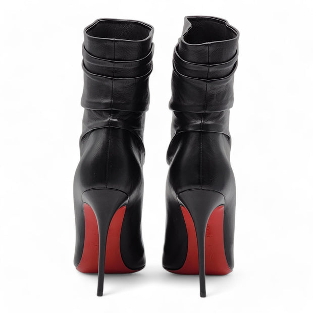 Christian Louboutin Ishtar 120mm Stiletto Boots - Leather - Black 36.5