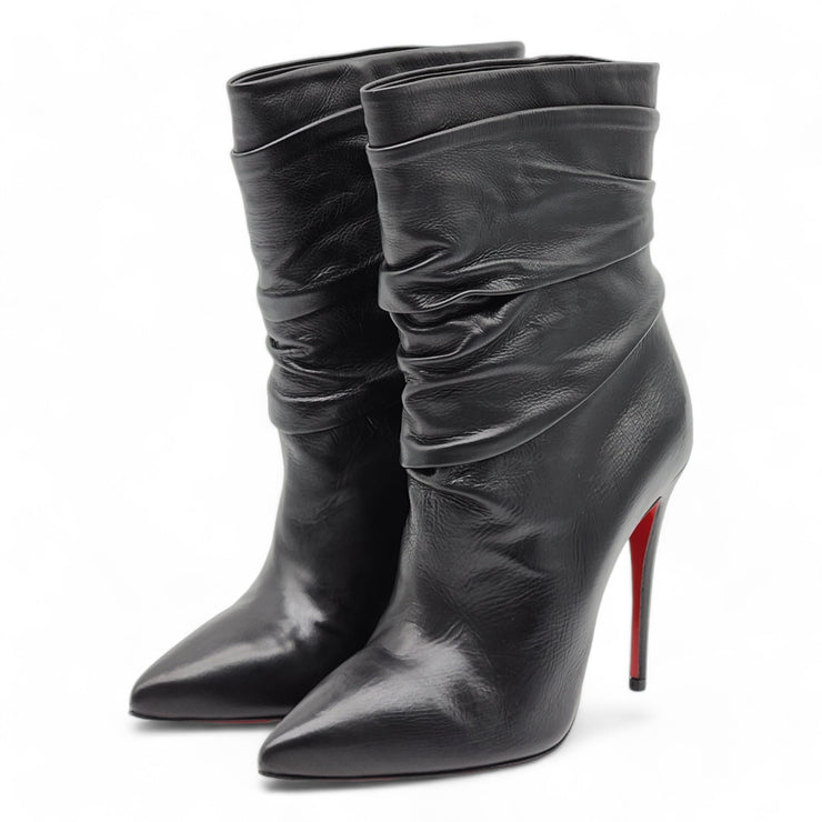 Christian Louboutin Ishtar 100mm Stiletto Boots - Leather - Black