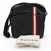 Bally Striped Cosmy Crossbody Bag - Leather - Black