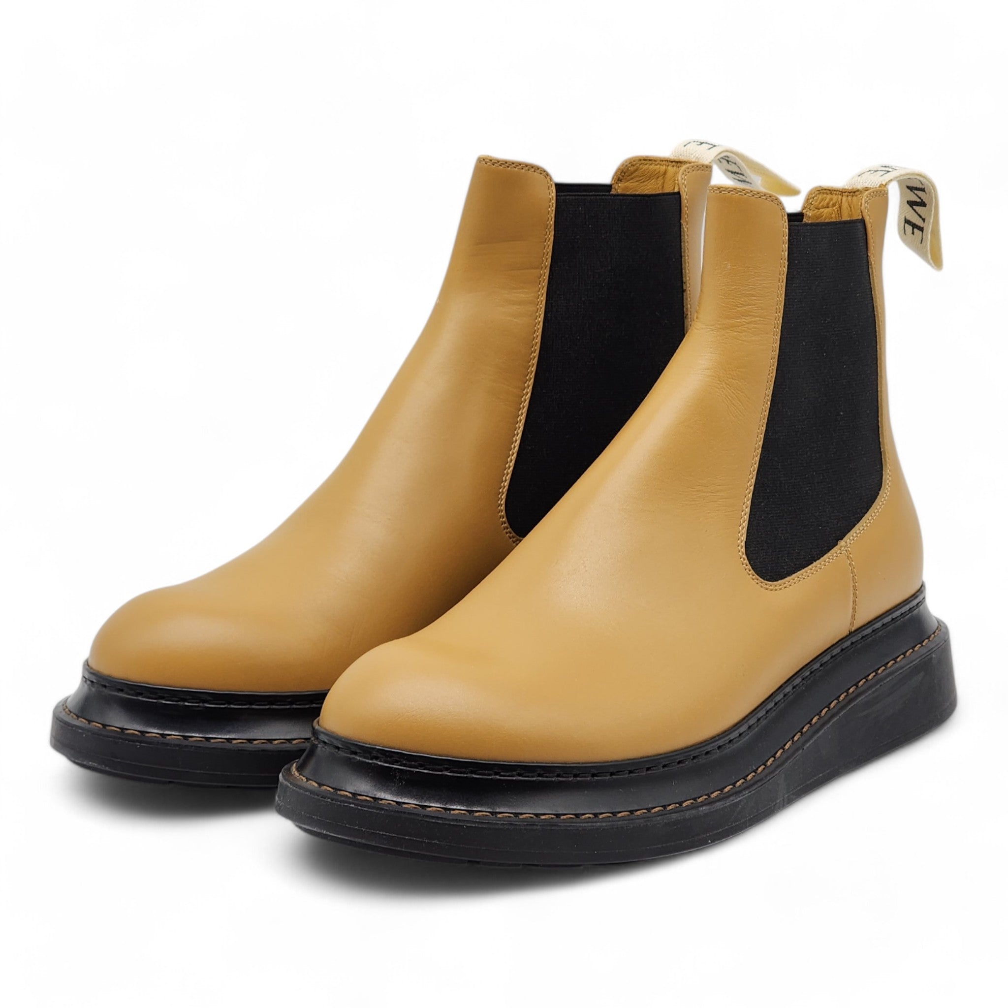 Loewe Flatform Chelsea Boots - Leather - Brown – MAC AND LOU