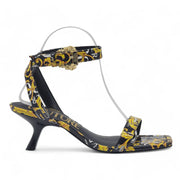 Versace Jeans Couture Fiona Heeled Sandals - Black & Gold 38