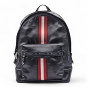 Bally Striped Harper Backpack - Leather - Black