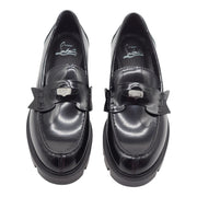 Christian Louboutin Penny Lug Loafers - Leather - Black - 38