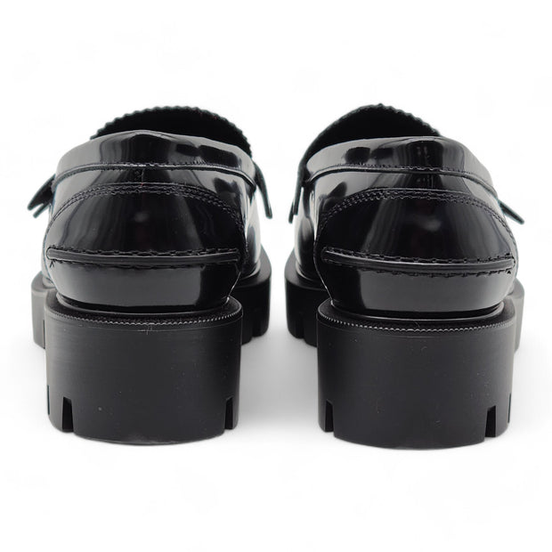 Christian Louboutin Penny Lug Loafers - Leather - Black - 38