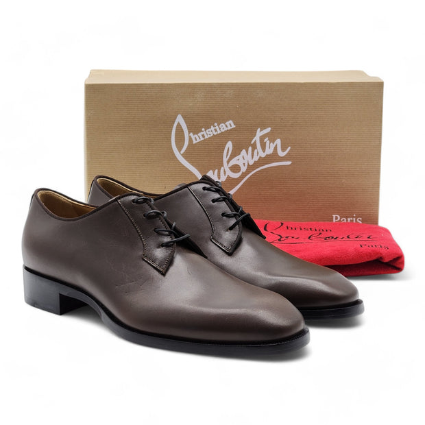 Christian Louboutin Chambeliss Derby Shoes - Leather - Brown - 41.5