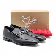 Christian Louboutin MJ Moc Man Loafers - Leather - Black - 43