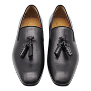 Christian Louboutin Dandelion Tassel Tuxedo Loafers - Leather - Black - 40